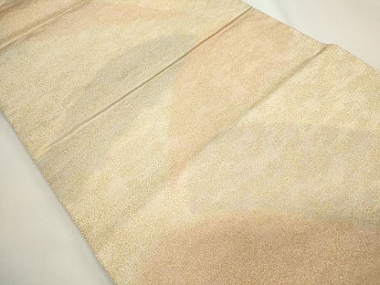 平和屋着物◎全通柄袋帯 砂子綴れ 遠山文 金糸 逸品 CAAG6529ou