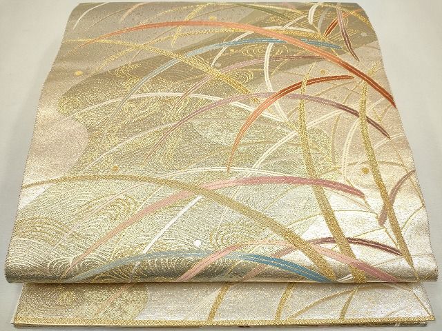 平和屋着物◎六通柄袋帯 唐織 薫風 金糸 逸品 CAAG6573ou