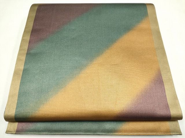 平和屋着物◎全通柄袋帯 斜線文 逸品 CAAG6574ou