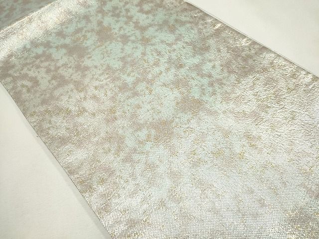 平和屋着物◎全通柄袋帯　霞文　金糸　逸品　CAAG6578ou