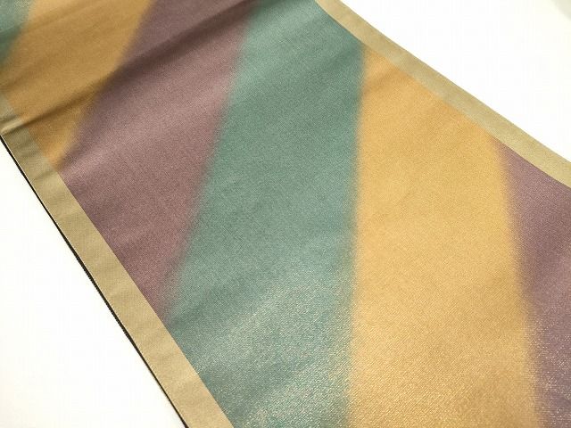 平和屋着物◎全通柄袋帯 斜線文 逸品 CAAG6574ou