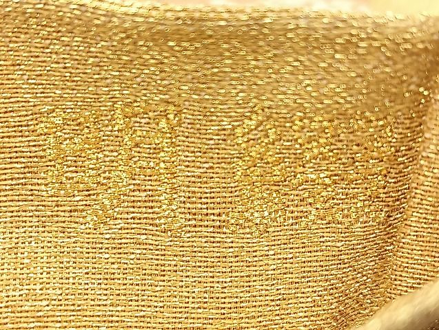 平和屋着物■六通柄袋帯 明綴 慶長金文様 金糸 逸品 BAAJ5826ea
