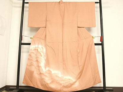 平和屋着物■色留訪問着 雲文 暈し染め 正絹 逸品 AAAK7090Bsw