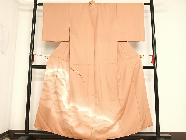平和屋着物■色留訪問着 雲文 暈し染め 正絹 逸品 AAAK7090Bsw