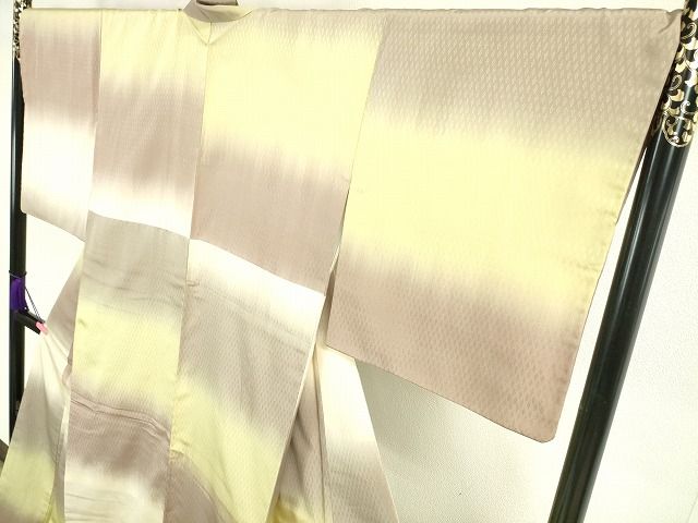 平和屋本店●極上　伝統工芸士　曽根武勇　お召　菱地紋　逸品　DZAA2126kh4