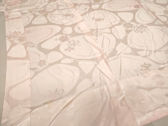 平和屋着物■長襦袢　無双仕立て　草花地紋　暈し染め　正絹　逸品　AAAK2299Aja