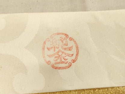 平和屋着物■打敷　内敷　三角　純金　花丸文　法衣　寺院　仏具　仏教　僧侶　神職　装束　AAAK2355Aja