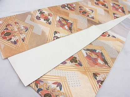 平和屋着物◎佐賀錦 六通柄袋帯 唐織 古今 金糸 逸品 BAAJ5478ns