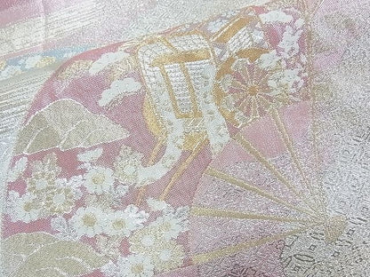 平和屋着物◎九百佐賀錦 六通柄袋帯 光悦 金銀糸 逸品 BAAJ5589ns