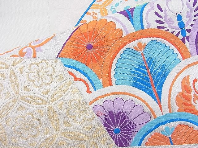 平和屋着物◎六通柄袋帯 唐織 正倉院名物裂 金銀糸 逸品 BAAJ8315ns