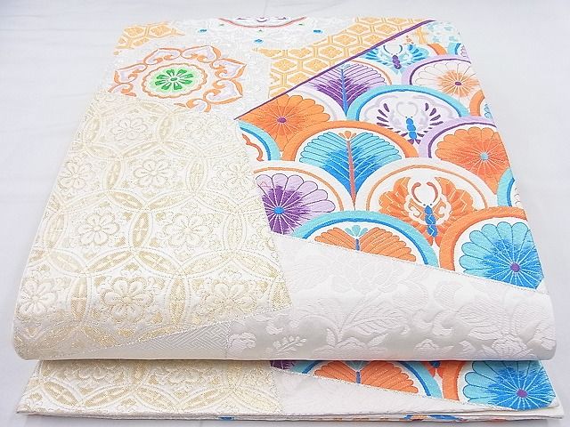 平和屋着物◎六通柄袋帯 唐織 正倉院名物裂 金銀糸 逸品 BAAJ8315ns