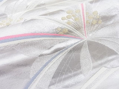 平和屋着物◎六通柄袋帯 唐織 舞花文 金銀糸 逸品 BAAJ8353ns