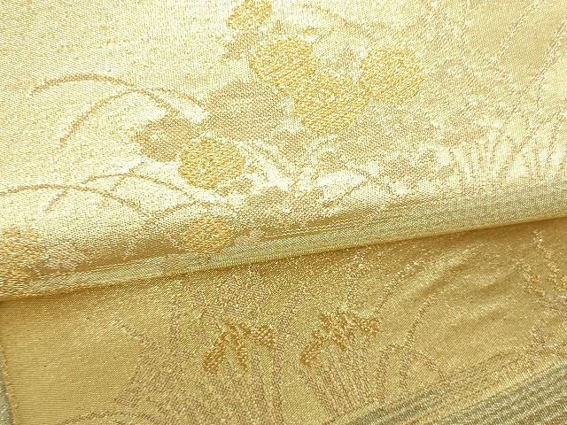 平和屋着物■六通柄袋帯 琳派山景文 金糸 逸品 DAAH6366sf