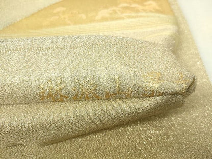 平和屋着物■六通柄袋帯 琳派山景文 金糸 逸品 DAAH6366sf