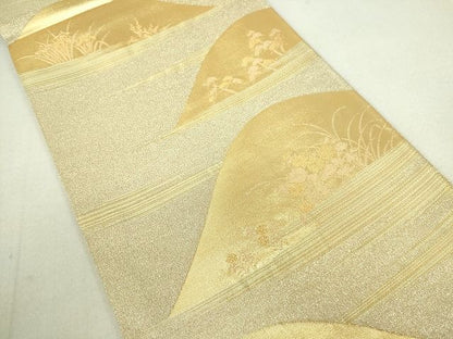 平和屋着物■六通柄袋帯 琳派山景文 金糸 逸品 DAAH6366sf