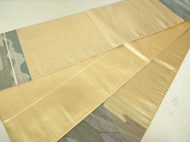 平和屋着物■太鼓柄袋帯 重ね山文 金糸 逸品 DAAH6377sf
