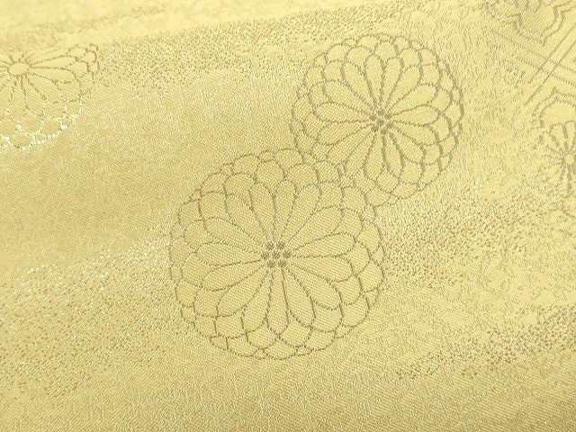 平和屋着物■六通柄袋帯　紹巴　君子菊　砂色　逸品　DAAH6374sf
