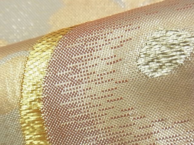 袋帯 金通し 人物柄 宝船 万寿菊 草花 吹き寄せ柄 フォーマル NO-949