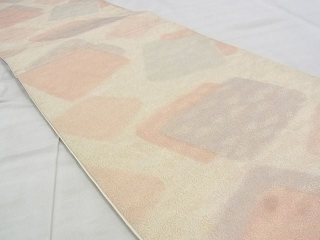 平和屋着物◎全通柄袋帯 砂子綴れ 色紙重ね 金糸 逸品 BAAJ9319if