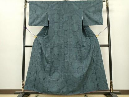 平和屋着物■上質な紬 蜀江花文 逸品 DAAI0552fe