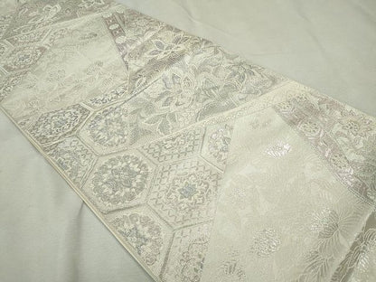 平和屋着物◎六通柄袋帯 唐織 煌きのオパール 切嵌草花文 逸品 CAAE7541in