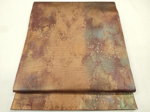 平和屋着物◎六通柄袋帯 霞文 金彩 逸品 CAAE7533in