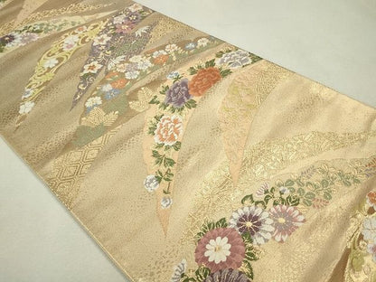 平和屋着物◎六通柄袋帯 華優美 金糸 逸品 CAAE7567in