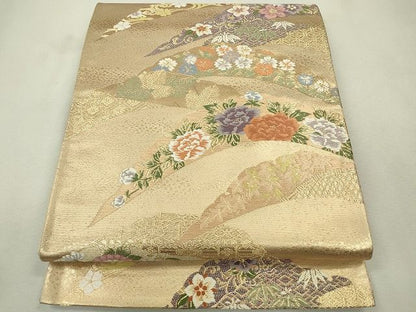 平和屋着物◎六通柄袋帯 華優美 金糸 逸品 CAAE7567in