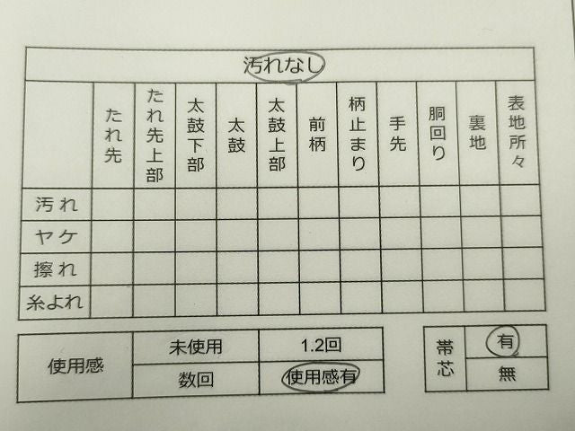 平和屋着物◎全通柄袋帯　霞文　金糸　逸品　CAAH5719in