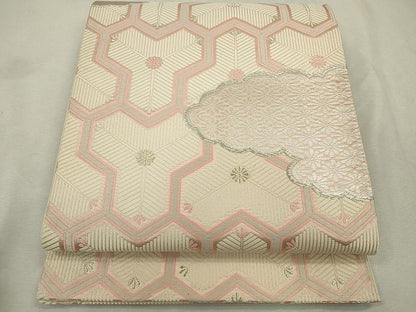 平和屋着物◎六通柄袋帯 雲重ね菊文 金銀糸 逸品 CAAH5706in