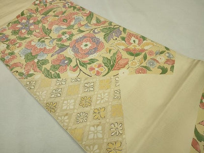 平和屋着物◎六通柄袋帯 更紗花唐草文 逸品 CAAE7579in