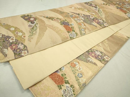平和屋着物◎六通柄袋帯 華優美 金糸 逸品 CAAE7567in