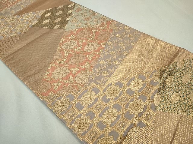 平和屋着物◎六通柄袋帯 切嵌有職文 金糸 逸品 CAAE7561in
