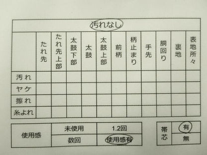 平和屋着物◎佐賀錦 六通柄袋帯 鼓舞花文 金糸 やまとオリジナル 逸品 CAAE7595in