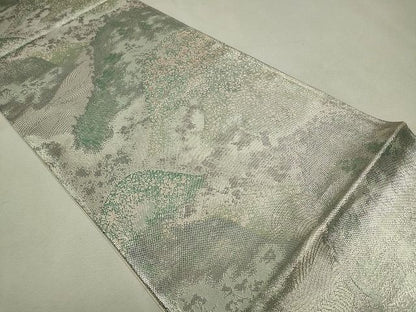 平和屋着物◎佐賀錦 六通柄袋帯 観世 銀彩 逸品 CAAH5720in