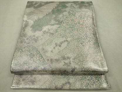 平和屋着物◎佐賀錦 六通柄袋帯 観世 銀彩 逸品 CAAH5720in
