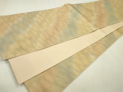 平和屋着物◎全通柄袋帯　霞文　金糸　逸品　CAAH5719in