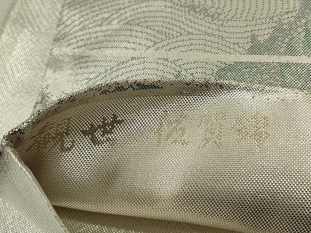 平和屋着物◎佐賀錦 六通柄袋帯 観世 銀彩 逸品 CAAH5720in