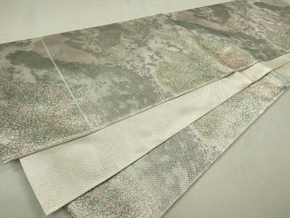 平和屋着物◎佐賀錦 六通柄袋帯 観世 銀彩 逸品 CAAH5720in