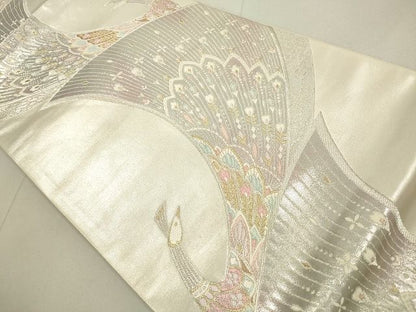 平和屋着物◎六通柄袋帯 孔雀文 金銀糸 鈴乃屋扱い 逸品 DAAI2061rt
