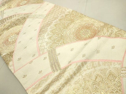 平和屋着物◎六通柄袋帯 正倉院花文 金銀糸 逸品 DAAI2066rt