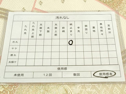 平和屋着物◎六通柄袋帯 正倉院花文 金銀糸 逸品 DAAI2066rt