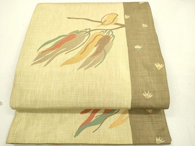 平和屋着物◎六通柄袋帯 枝花間道 逸品 DAAI2081rt