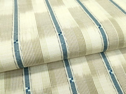 平和屋本店●極上 京都・西陣 織元ブランド 秦流舎 花織 紬 市松間道 逸品 CZAA0986s4