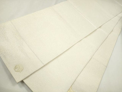 平和屋着物■太鼓柄袋帯 綴れ 霞文 金銀糸 逸品 未使用 CAAG2966eg