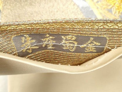 平和屋着物■六通柄袋帯 唐織 朱雀蜀金 金糸 逸品 CAAG2979eg