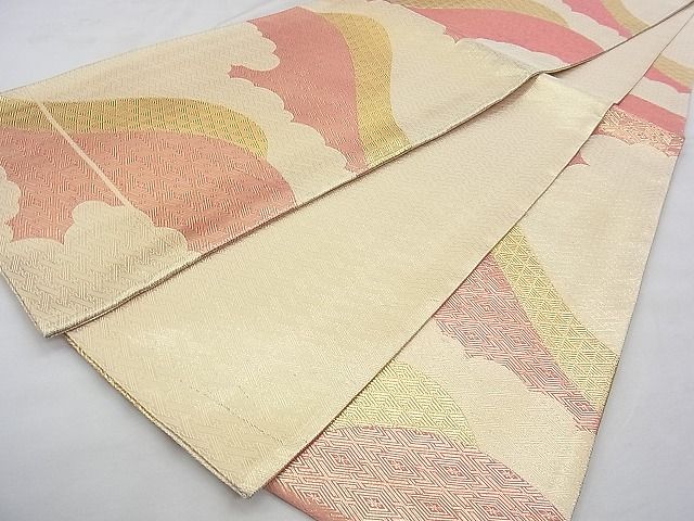 平和屋着物◎佐賀錦 全通柄袋帯 遠山吉祥文 金糸 逸品 BAAJ8938qt