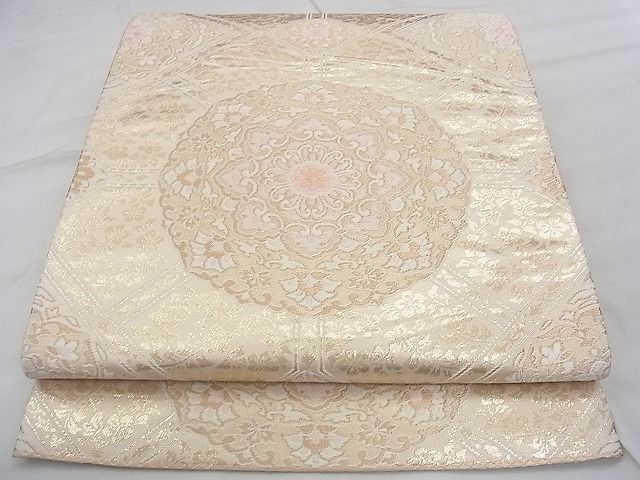 平和屋着物◎六通柄袋帯 唐織 正倉院 金糸 逸品 BAAJ8985qt