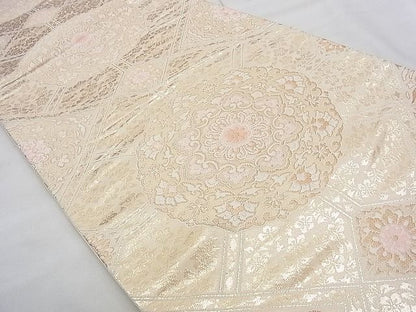 平和屋着物◎六通柄袋帯 唐織 正倉院 金糸 逸品 BAAJ8985qt