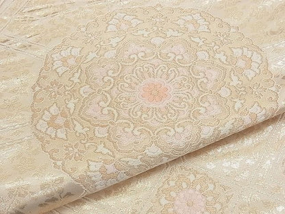 平和屋着物◎六通柄袋帯 唐織 正倉院 金糸 逸品 BAAJ8985qt